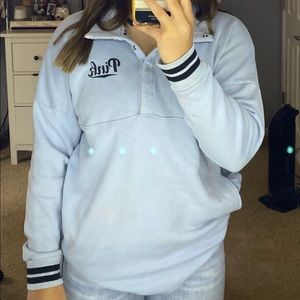 Blue PINK long sleeve sweatshirt